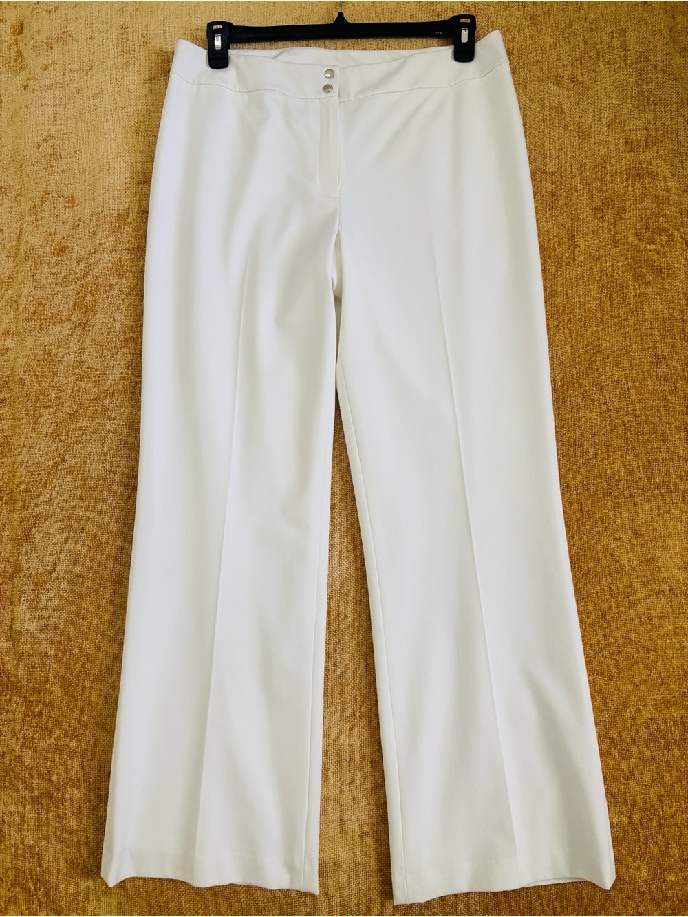 Jones New York White Wide-Leg Dress Pants